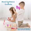 Contixo PT3 Hair Salon Set Toy, Pretend Play Hair Dryer & Accessories Kit,  6-Piece Styling Set Role Play Beauty Toys for Kids & Toddlers Ages 3+ - 3 of 4