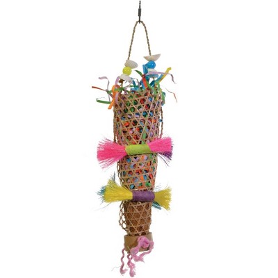 Prevue Pet Products Forage & Engage Tropical Teasers Confetti Kazoo Bird Toy 62513