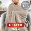 50"x72" Ultimate Cozy Royal Posh Velvet Hand and Foot Pocket Heated Throw Electric Blanket - Sunbeam - 2 of 4