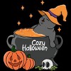 Junior's Design By Humans Cozy Halloween By kimprut T-Shirt - 2 of 3