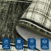 Modern Washable Area Rug for Living Room, Bordered Foldable Area Rug with Non Slip Backing, Stain Resistant Low Pile Carpet for Home - 4 of 4