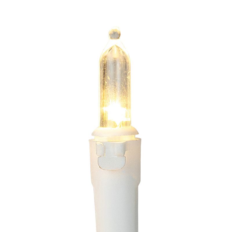 Northlight 35ct LED Mini Christmas Lights Warm White - 11.25' White Wire, 4 of 7