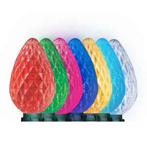 GE Color Effects 8-Count RGB G-60 LED Pathway Lights Multicolor 9.3-FT - 1 of 3
