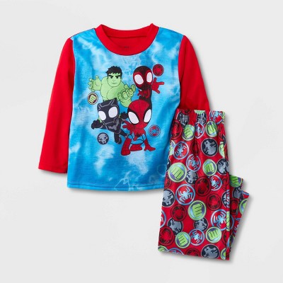 Toddler Boys' 2pc Marvel Spider-Man Pajama Set - Red