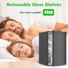 4.3 Cu.Ft Mini Fridge with Freezer, Single Door Mini Fridge, 7 Settings Temperature Adjustable - 4 of 4