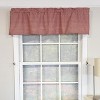 RLF Home 100% Cotton High Quality Minicheck Tailored Window Valance with 1.5" Rod Pocket 50" W X 12" L Red - 2 of 4