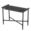 Ridstar Hand-Woven Paper Rope Ottomans For Entryway, Living Room, Bedroom & Office-Black - 3 of 4