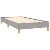 vidaXL Bed Frame Light Gray 39.4 in.x74.8 in. Twin Fabric - 4 of 4