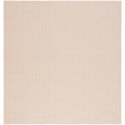 Hampton Yellow Square Indoor/Outdoor Polypropylene Rug