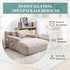 NicBex Modern Lazy Sofa Chair with Armrests and 3 Pillows, Comfy Chenille Sofa Bed with Side Pocket for Living Room, Khaki - 4 of 4