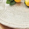 Plum & Post Burma Rattan Serving Platter, Whitewash - 3 of 4