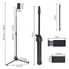 Artloge Universal Floor Stand 360° Foldable Tripod Mount  Height-Adjustable Gooseneck Floor Stand for 4.7-10 Inch iPad Tablets phone - 3 of 4