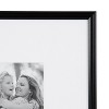 Kate & Laurel All Things Decor 16"x16" Matted to 8"x8" Adlynn Photo Frame Set Black - 2 of 4