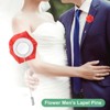 Unique Bargains Wedding Groom Boutonnieres Rose Flower Lapel Pins for Men 1 Pc - 4 of 4