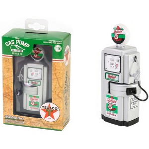 1948 Wayne 100-A Gas Pump "Texaco Sky Chief Su-Preme" Silver Met "Vintage Gas Pumps" Series 1/18 Diecast Replica by Greenlight - 1 of 3