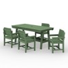 Hyleory HDPE Outdoor Dining Set, 5-Piece Patio Table and Chairs Set, All-Weather Dining Furniture for Backyard, Deck, or Garden - 2 of 4