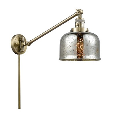 Bell - 1 Light Swing Arm Wall Sconce In Industrial Style-25 Inches Tall and 8 Inches Wide