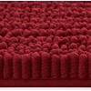 Home Mart Goods Extra Large 2 Piece Set Maroon Red Soft Cozy Plush Chenille Bath Mat Bathroom Rug - 3 of 3