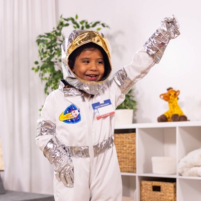 Kids White and Silver Astronaut Role Play Costume Set