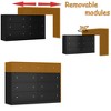 FUFU&GAGA Elegant Black Dresser with Golden Knobs - A Removable Modules Storage Solution - 4 of 4