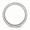 Black Bow Jewelry Titanium Beveled Edge 8mm Polished Comfort Fit Band - 2 of 4
