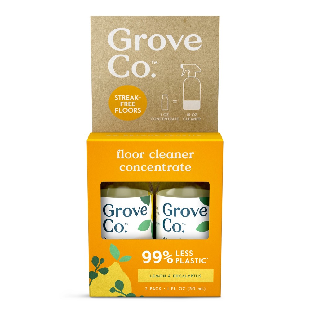 Photos - Floor Cleaner Grove Co. Lemon & Eucalyptus  Concentrate - 2 fl oz