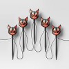5ct LED Plastic Cat Halloween Novelty Silhouette Pathway Lights White - Hyde and EEK! Boutique™ - 3 of 4