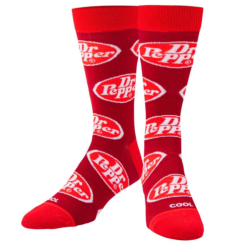 Cool Socks, Dr. Pepper Fun Retro Print Novelty Gift Socks for Men & Women Sizes, 1 of 6