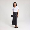 Women's Ruffled Neck Tie-Front Blouse - A New Day™ - 2 of 4
