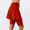 Calypsa Women's Flared Mid-Thigh Swim Skirt With Bike Shorts - 2 of 4
