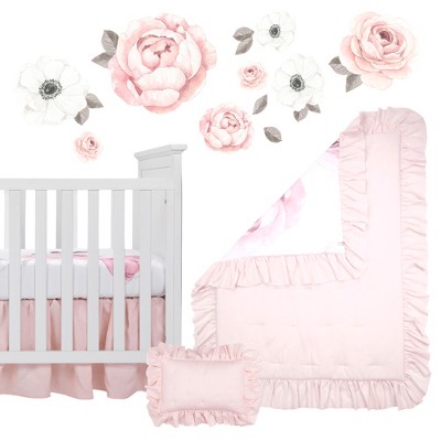 Floral baby outlet crib bedding