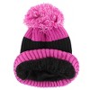 Polar Extreme Girl's Lined Beanie and Ski Glove Winter 2 Piece Set - 3 of 4