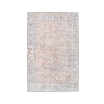 Distressed Farmhouse Geometric Indoor Area Rug or Runner by Blue Nile Mills