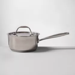 Stainless Steel Covered Saucepan 1.5qt - Made By Design™