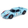 1966 Ford GT 40 MK II RHD (Right Hand Drive) #1 Light Blue Miles - Hulme Le Mans 1/18 Diecast Model Car by Shelby Collectibles - 4 of 4