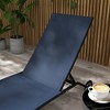 ResenKos Outdoor Versatile Comfort Chairs With Wheels， 5-Level Adjustable Backrest For Patio, Beach, Yard, Pool Relaxation,  Elegance, - 4 of 4