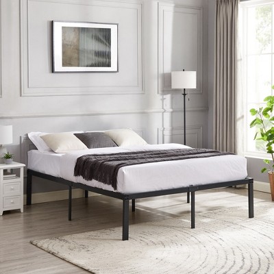 VECELO Bed Frames, Heavy Duty Metal Platform with Steel Slat