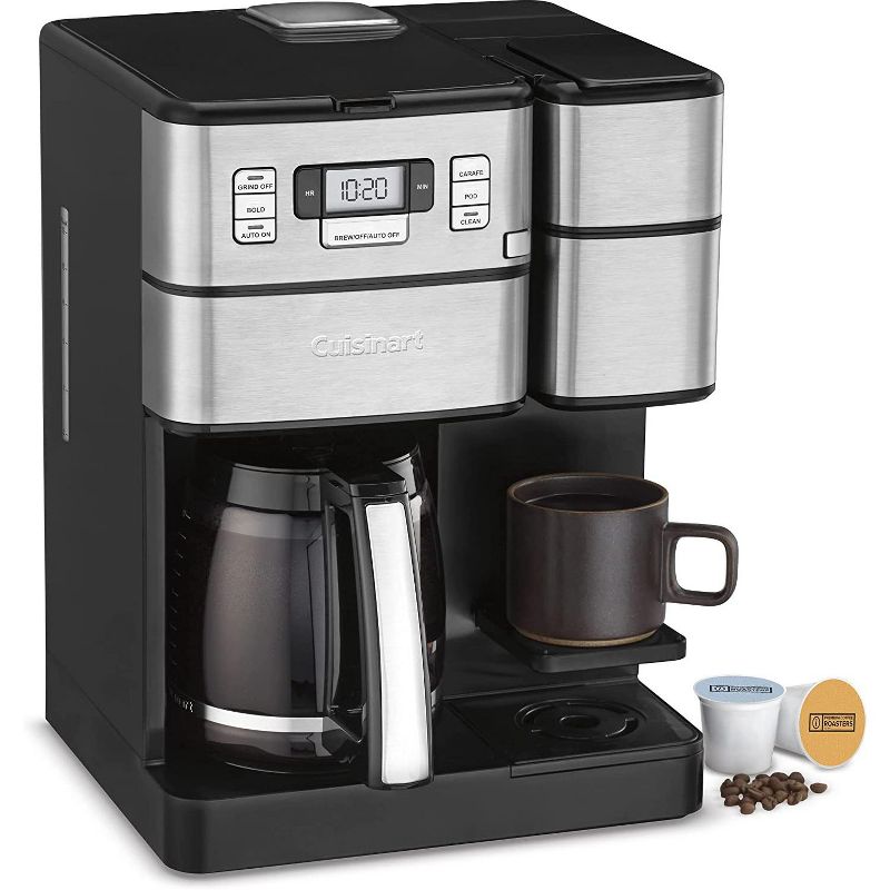 Cuisinart SS-GB1FR Coffee Center Grind and Brew Plus, Built-in Coffee Grinder Coffeemaker - Silver - Certified Refurbished, 2 of 8