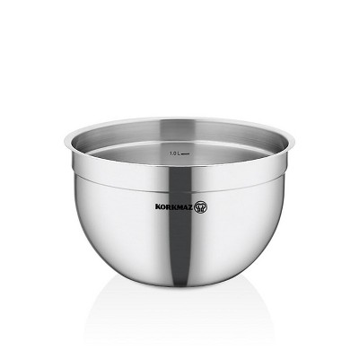 Nutrichef 6-Piece Stainless Steel Kitchen Mixing Bowls Set