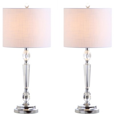 JONATHAN Y Victoria Crystal LED Table Lamp