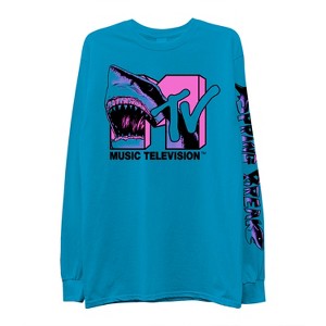 Mens MTV Long Sleeve Shirt - #TBT Mens 1980's 1990'S Clothing - I Want My MTV Music Television T-Shirt - 1 of 4