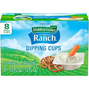 Hidden Valley Original Ranch Salad Dressing To Go Cups - 12fl oz/8pk - 1 of 4