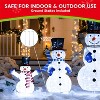Joyfy Christmas Lights Outdoor, 3 Pcs 3D Collapsible Snowman Yard Lights with 270 LEDs for Garden Outdoor Christmas Decorations, Eve Night Decor - 3 of 4