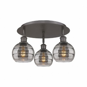 Rochester - 3 Light Flush Mount In Industrial Style-8.88 Inches Tall and 17.63 Inches Wide - 1 of 1