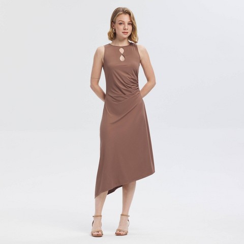 Женские платья A New Day Women's Asymmetrical Jersey Midi Dress - A New Day™ Black M