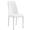 FONTOI 6PCS Dining Chairs with High Back Seat&Metal Legs for Family, Restaurants, Hotels, Coffee Shops, White, 16.7"*36.4"*17" - 2 of 4