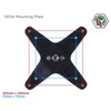 Mount-It! Triple Monitor Desk for Multiple User, Three Monitor Swivel Arm Desk Mount Fits 20 22 24 25 26 27 Inches Screens, VESA 75 and 100 Compatible - 3 of 4