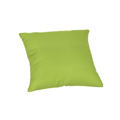 Casual Cushion Solid Sunbrella Fabric 1-Piece Indoor/Outdoor Square Throw Pillow