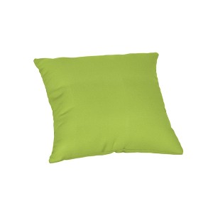 Casual Cushion Solid Sunbrella Fabric 1-Piece Indoor/Outdoor Square Throw Pillow - 1 of 4