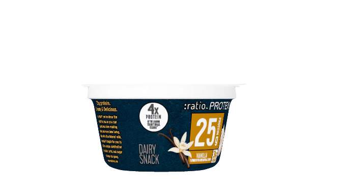 :ratio PROTEIN Vanilla Greek Yogurt Cultured Dairy Snack Cup- 5.3oz, 2 of 10, play video